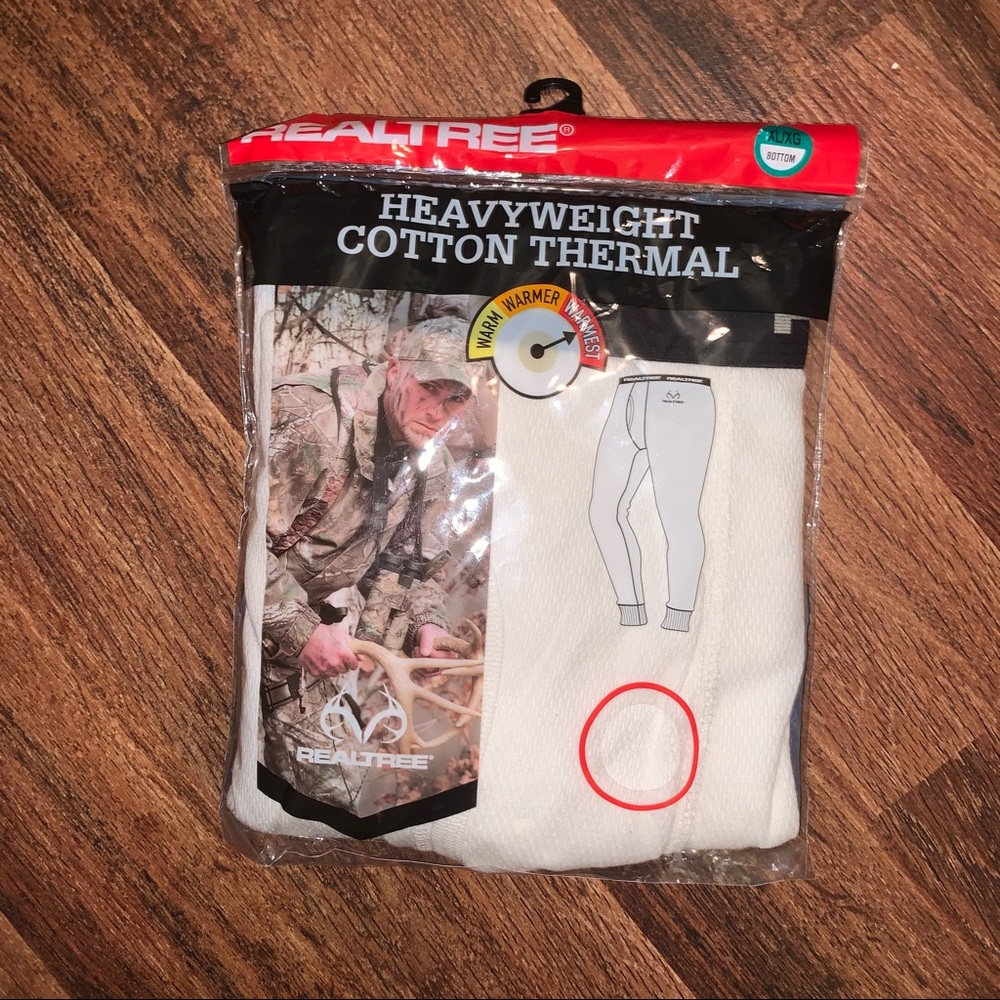 XL Realtree Heavyweight Cotton Thermal Pants NIP